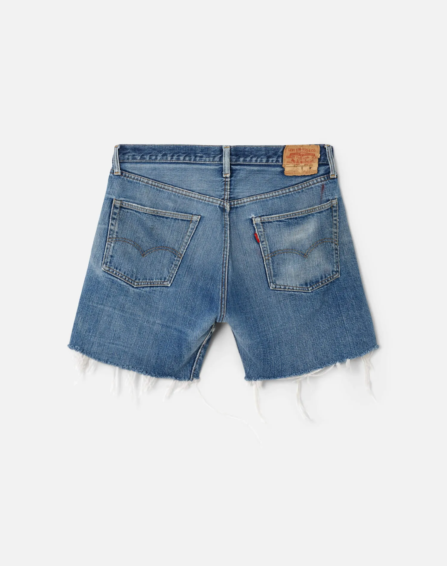 60s Single Stitch Selvedge Big E Levi's 501 Shorts - #54 sold by Re/Done product image thumbnail 2