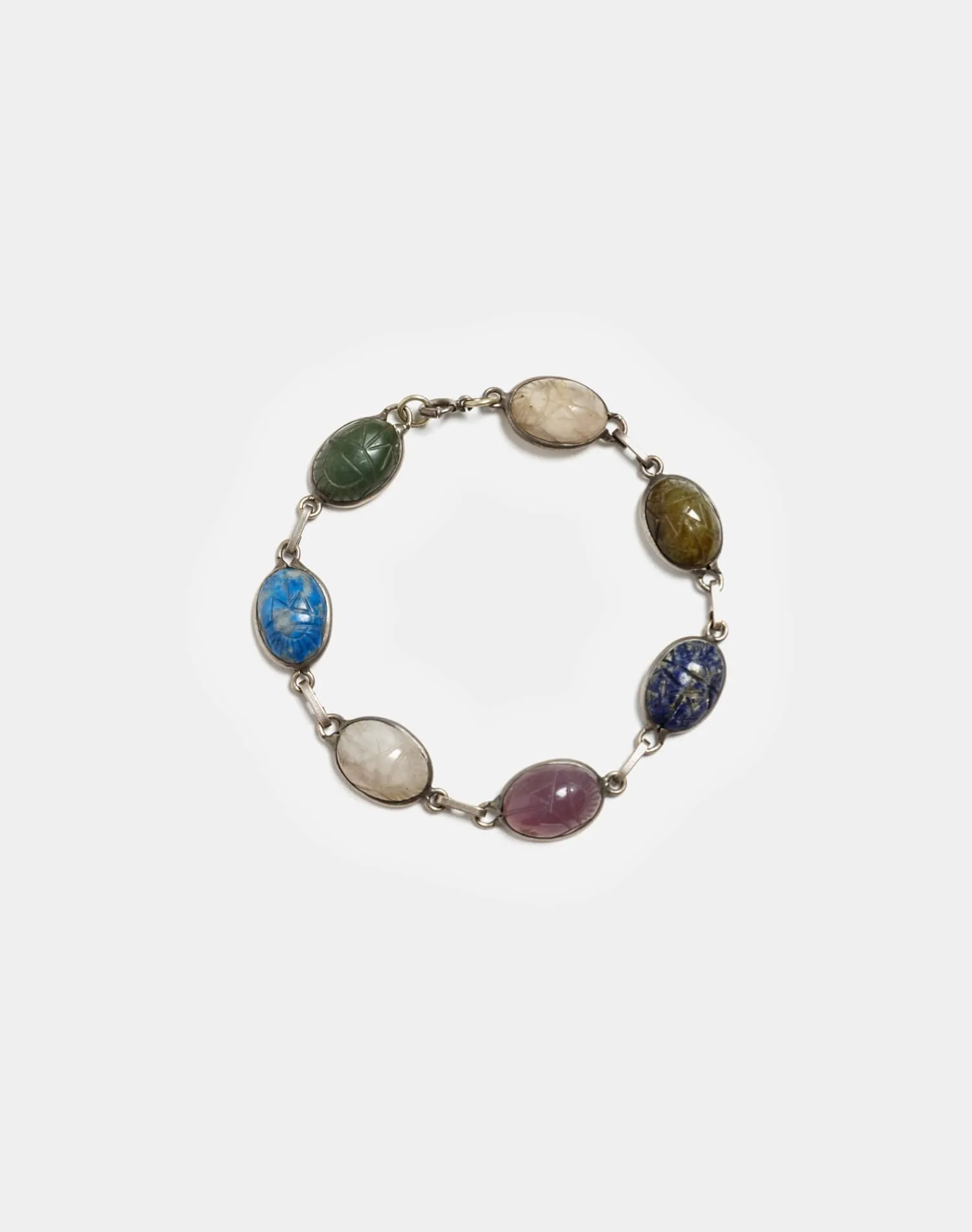 20s Sterling Silver Scarab Bracelet sold by Re/Done