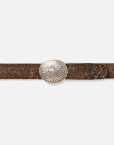 70s Navajo Silver Buckle Belt sold by Re/Done