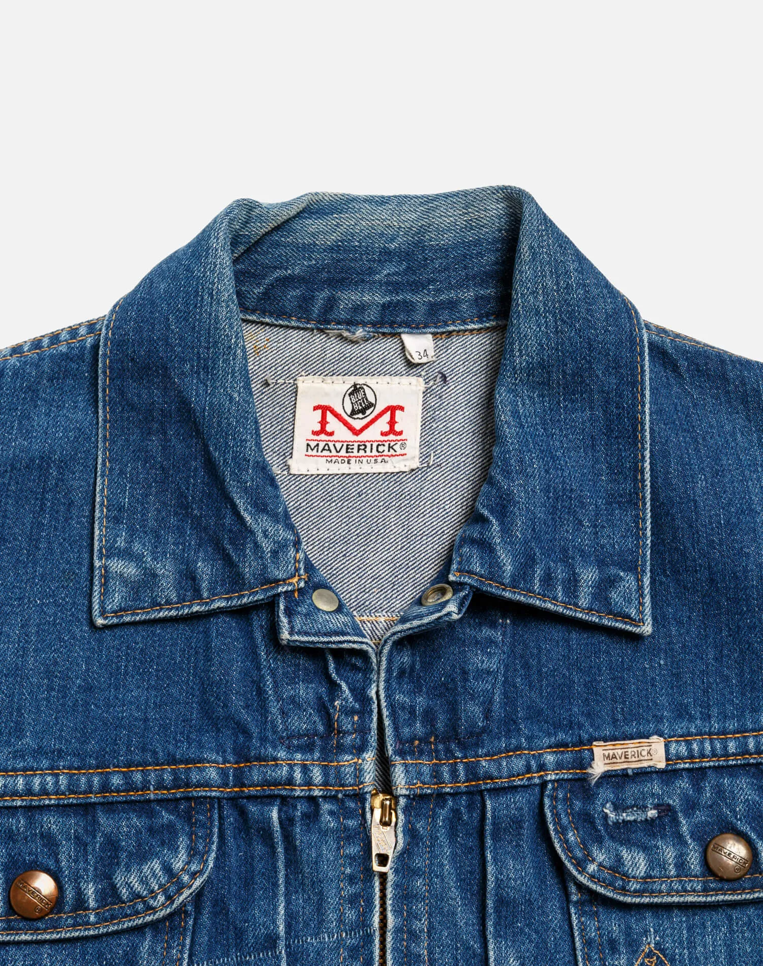 50s Blue Bell Maverick Zip Front Vest sold by Re/Done product image thumbnail 3