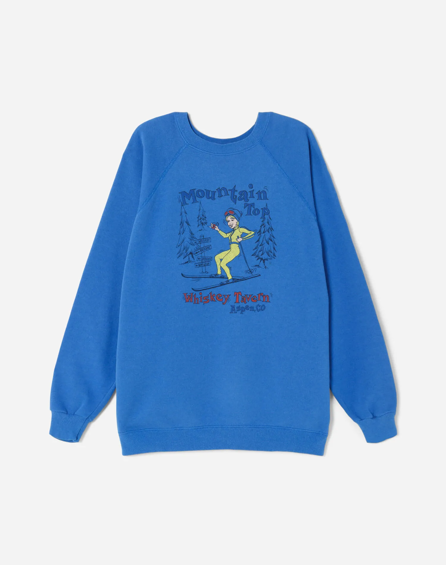 Upcycled "Aspen" Sweatshirt - Blue sold by Re/Done
