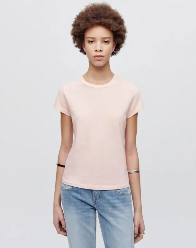 Hanes 1960s Slim Tee - Peony sold by Re/Done