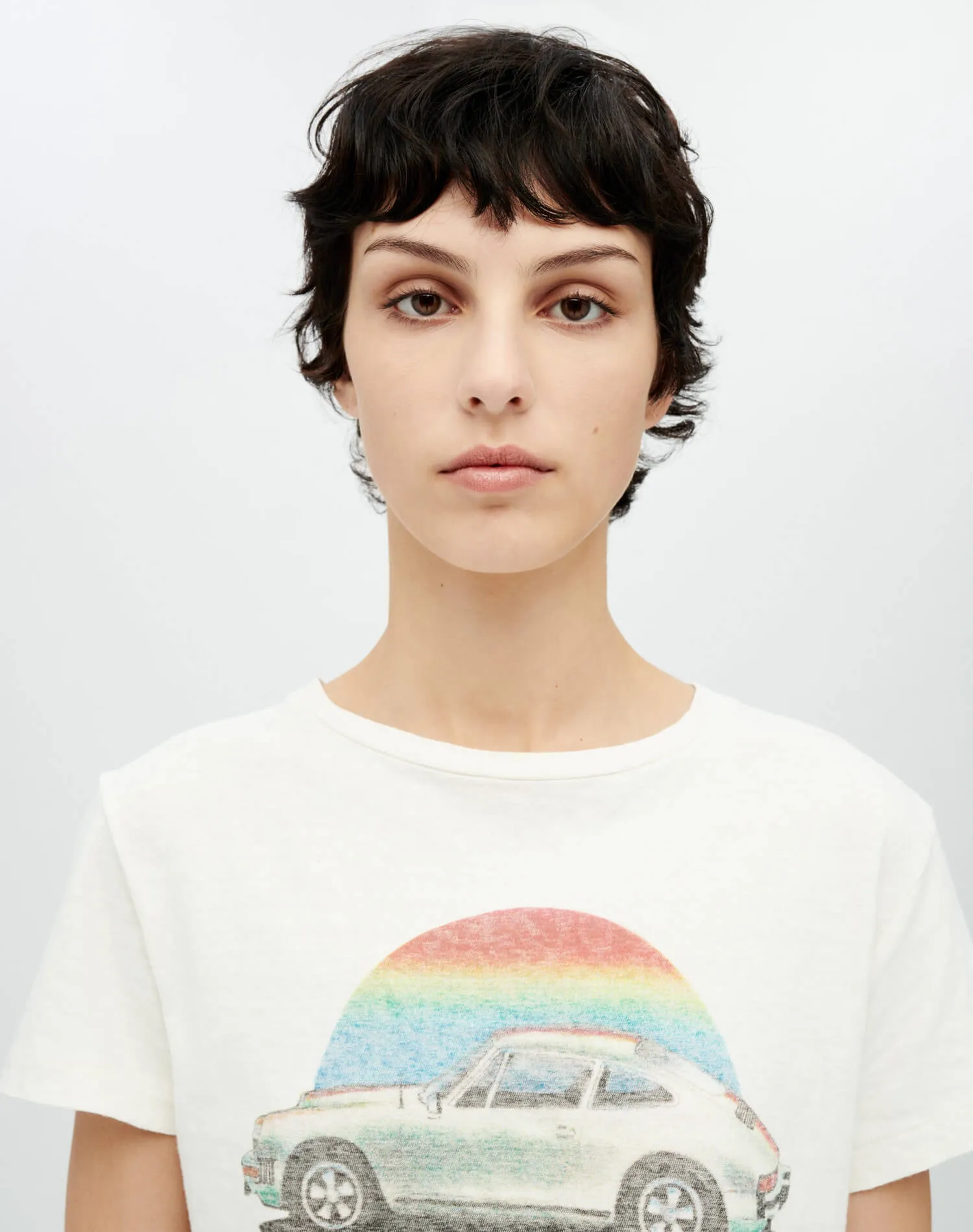 Classic "Stanley Mouse Car" Tee - Vintage White sold by Re/Done product image thumbnail 3