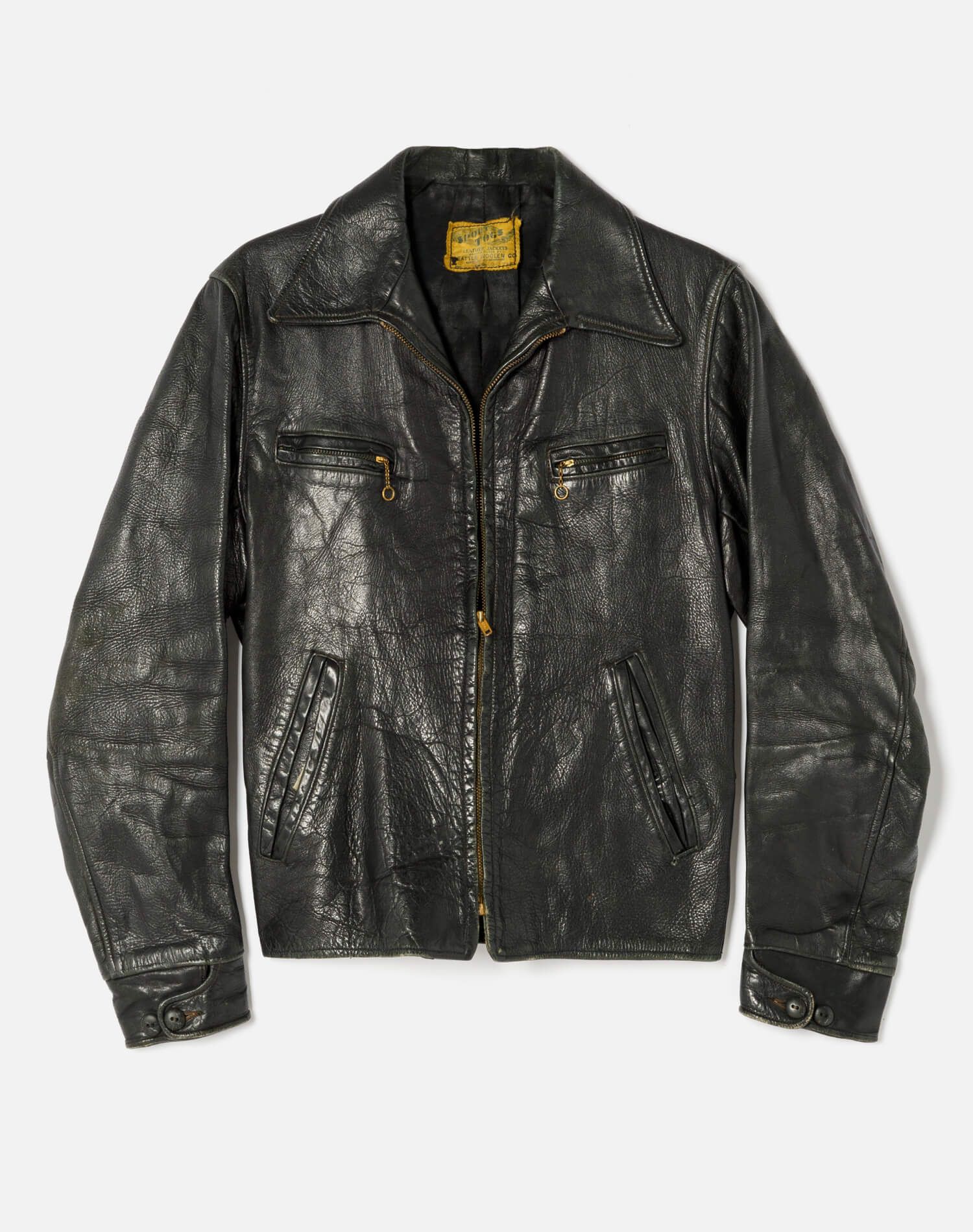 1940s Leather And Brass Jacket - # 16 sold by Re/Done