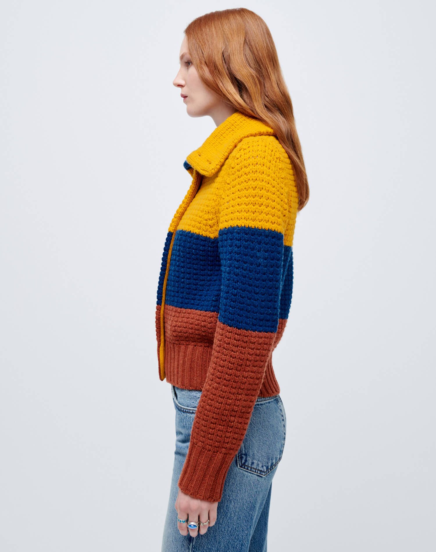 70s Sweater Jacket - Mustard Multi sold by Re/Done product image thumbnail 6