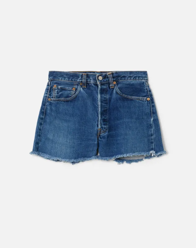 60s Single Stitch Selvedge Big E Levi's 501 Shorts - #52 sold by Re/Done