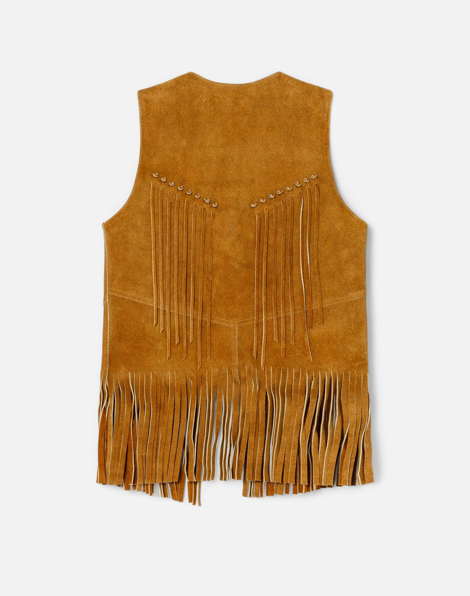Suede Leather Fringe Vest - Tan Suede sold by Re/Done product image thumbnail 2