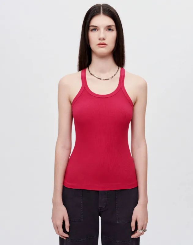 Hanes Ribbed Tank - Dragon Fruit sold by Re/Done