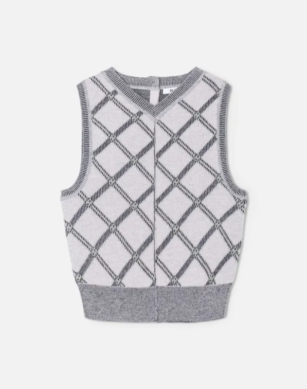 Pintuck Vest - Lavender Combo made by Re/Done
