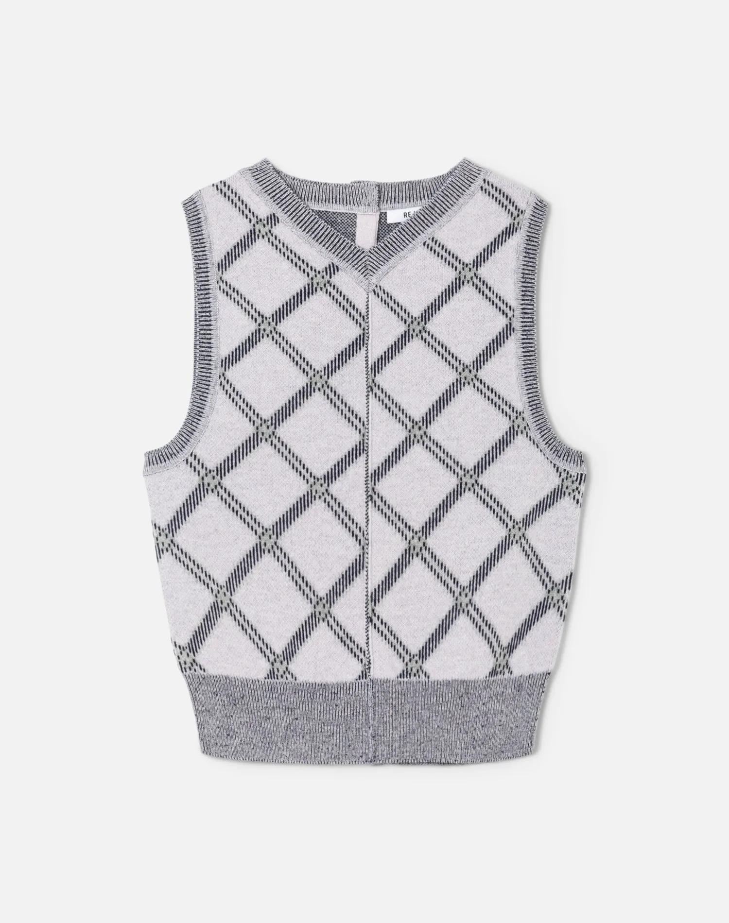 Pintuck Vest - Lavender Combo sold by Re/Done