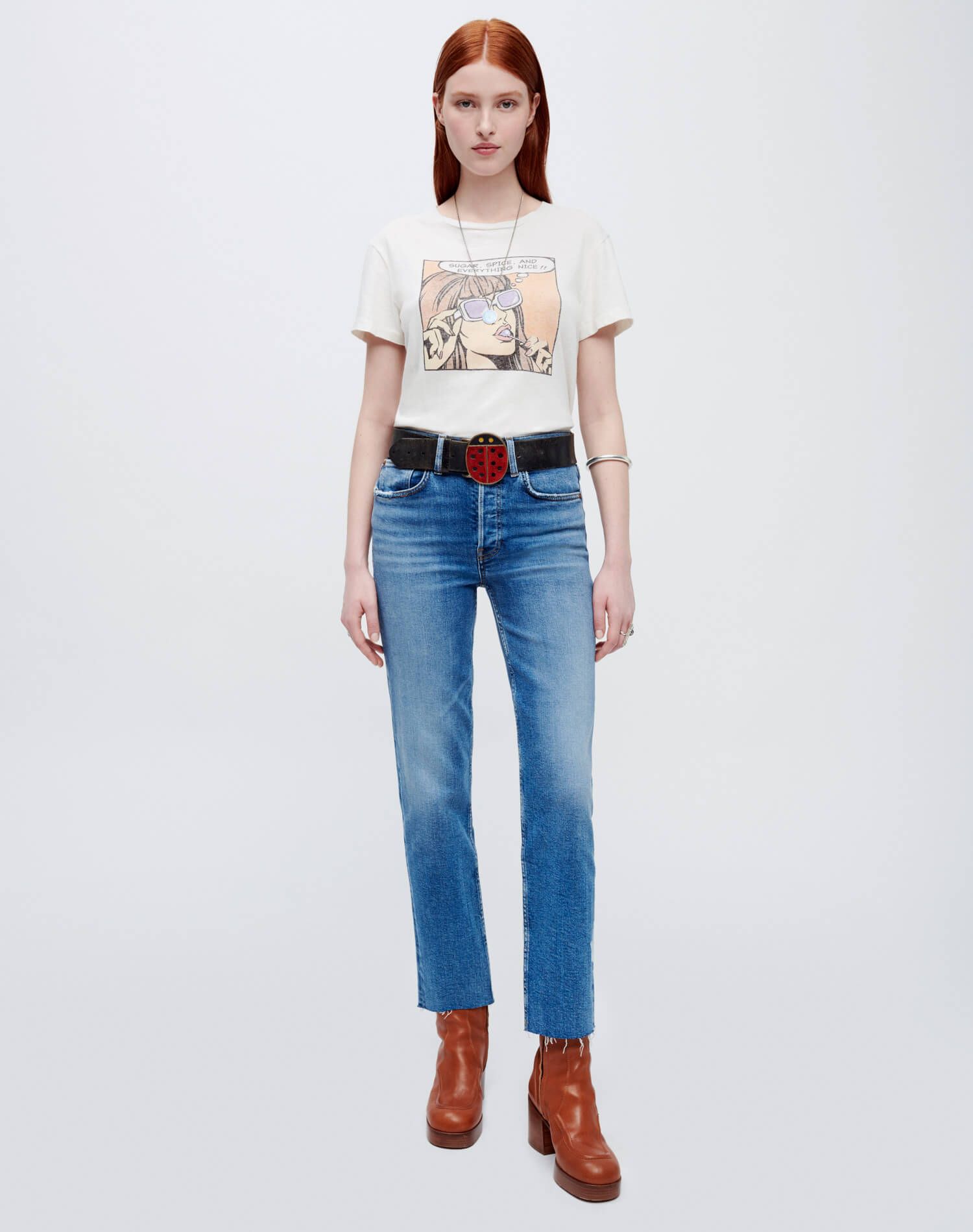 Extra Stretch High Rise Stove Pipe - Indigo Storm sold by Re/Done product image thumbnail 4