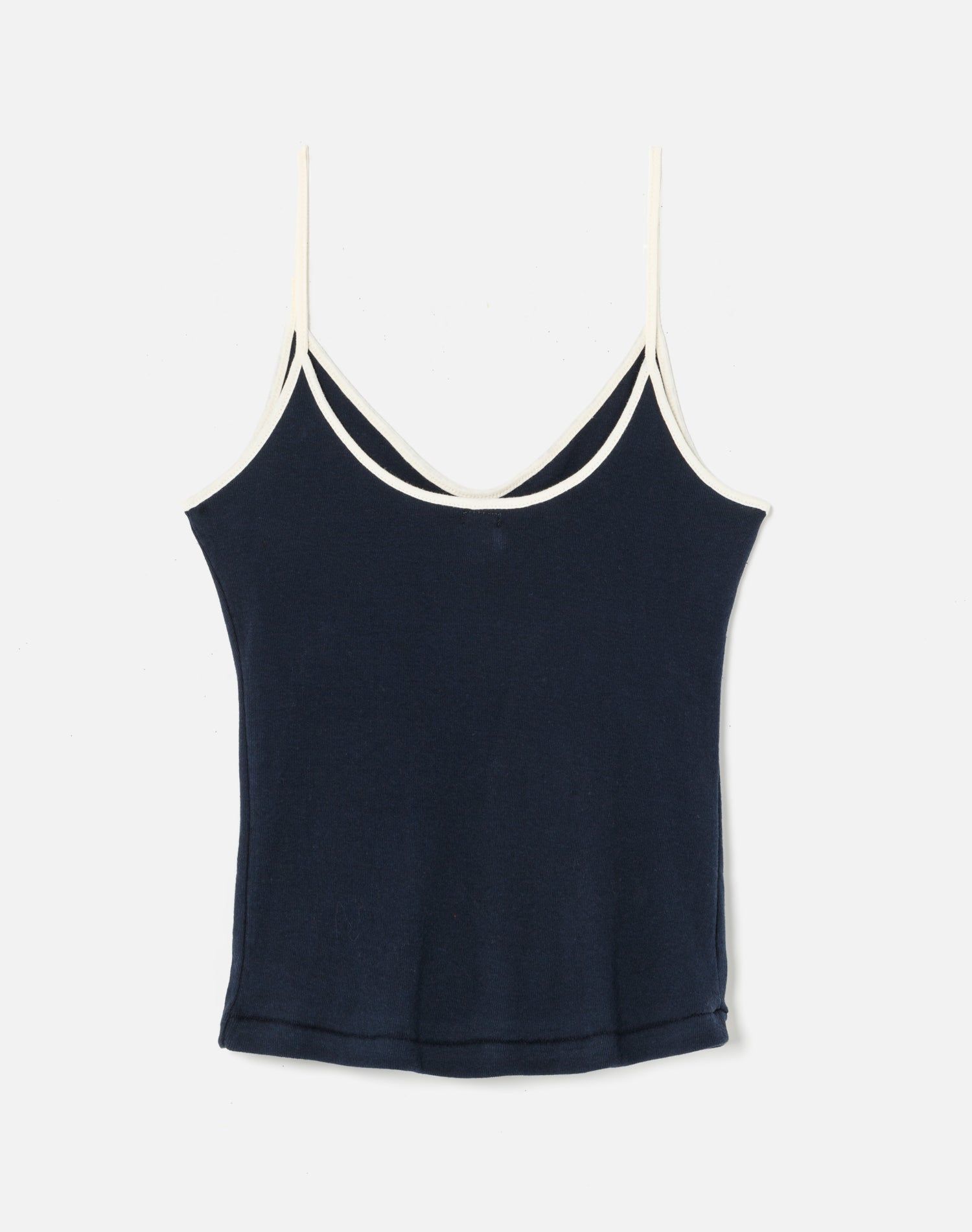 90s Spaghetti Strap Tank - Navy With Ivory sold by Re/Done product image thumbnail 2