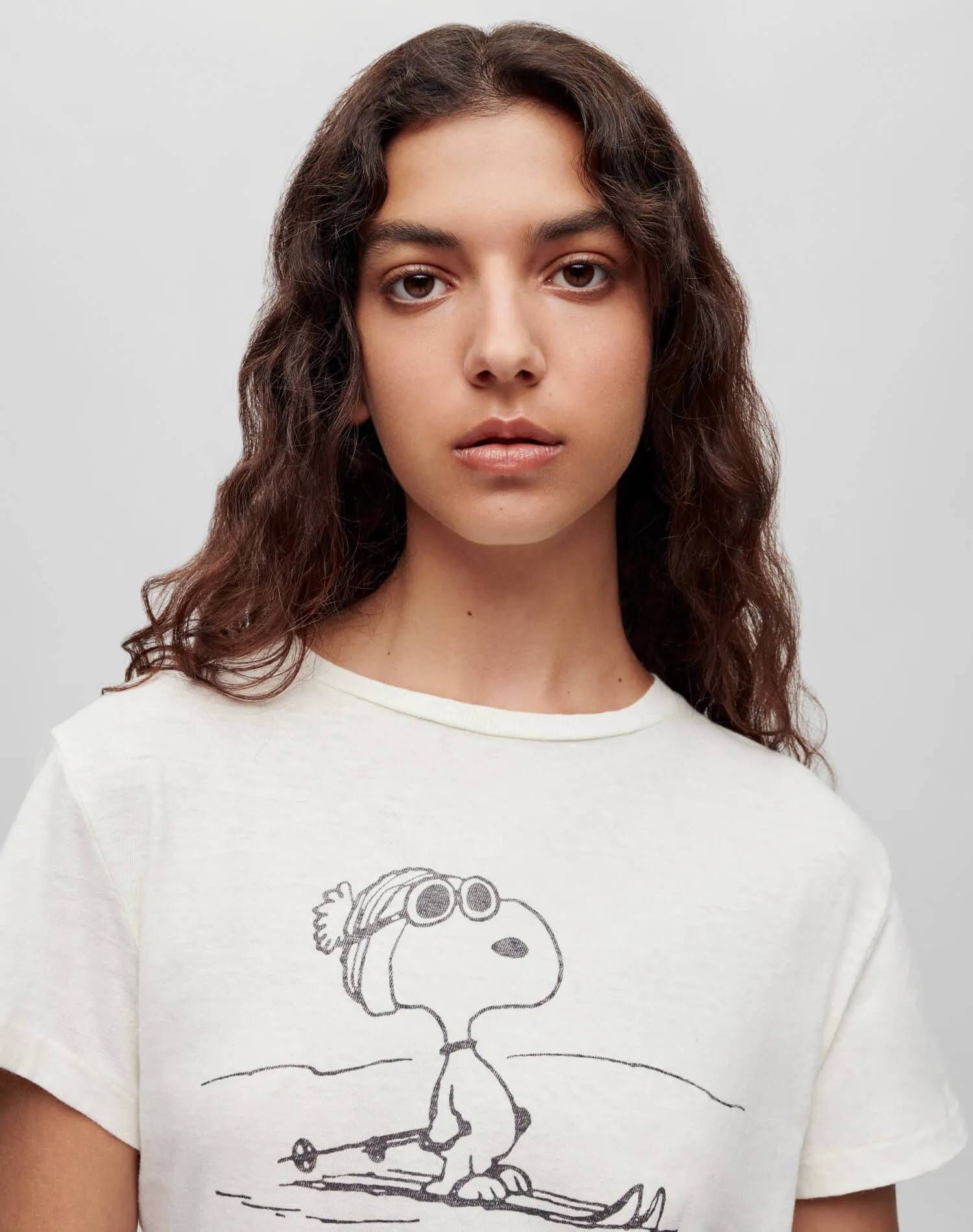 Classic Tee "Ski Snoopy" - Vintage White sold by Re/Done product image thumbnail 3