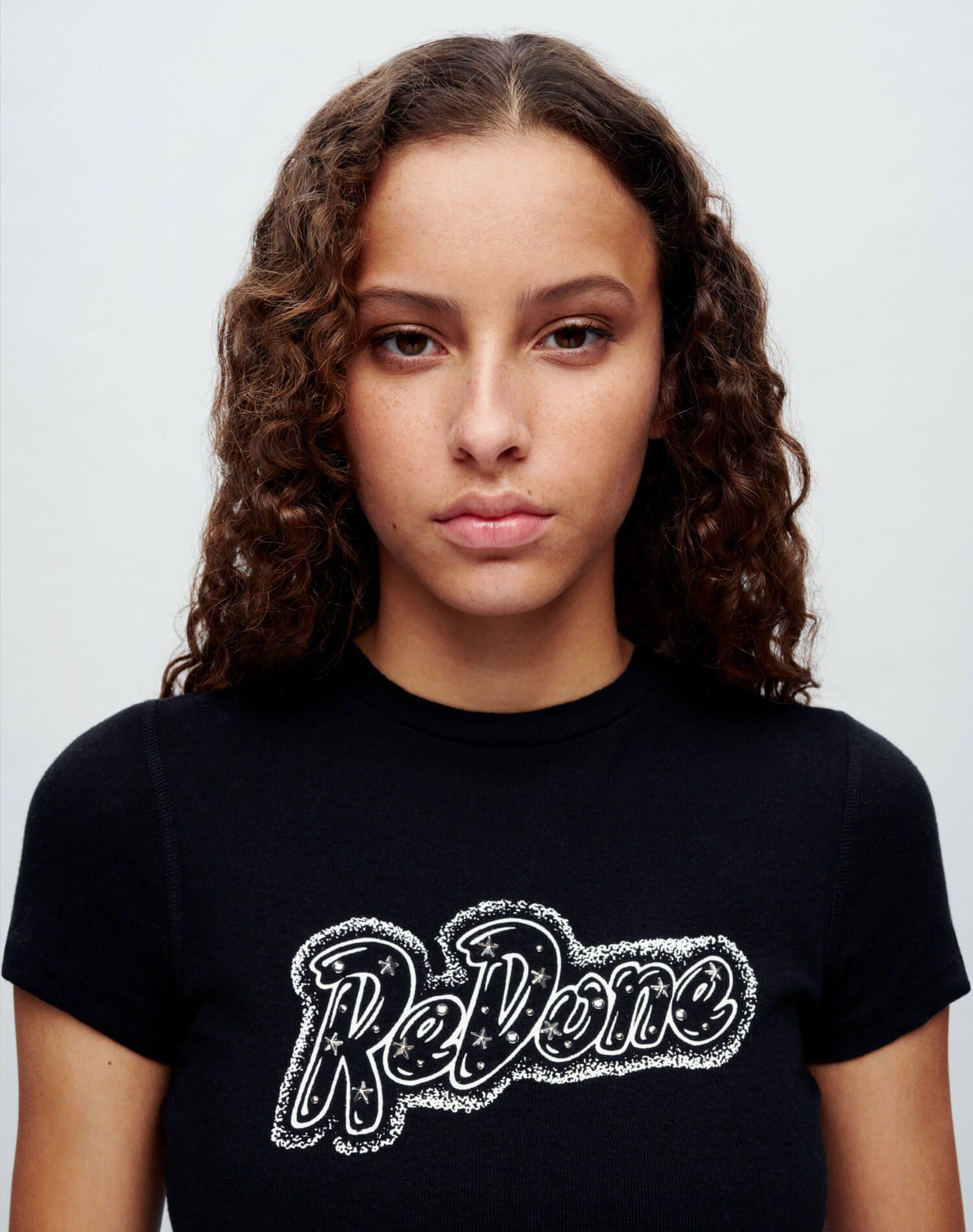 90s Baby Tee "RE/DONE" - Vintage Black sold by Re/Done product image thumbnail 4