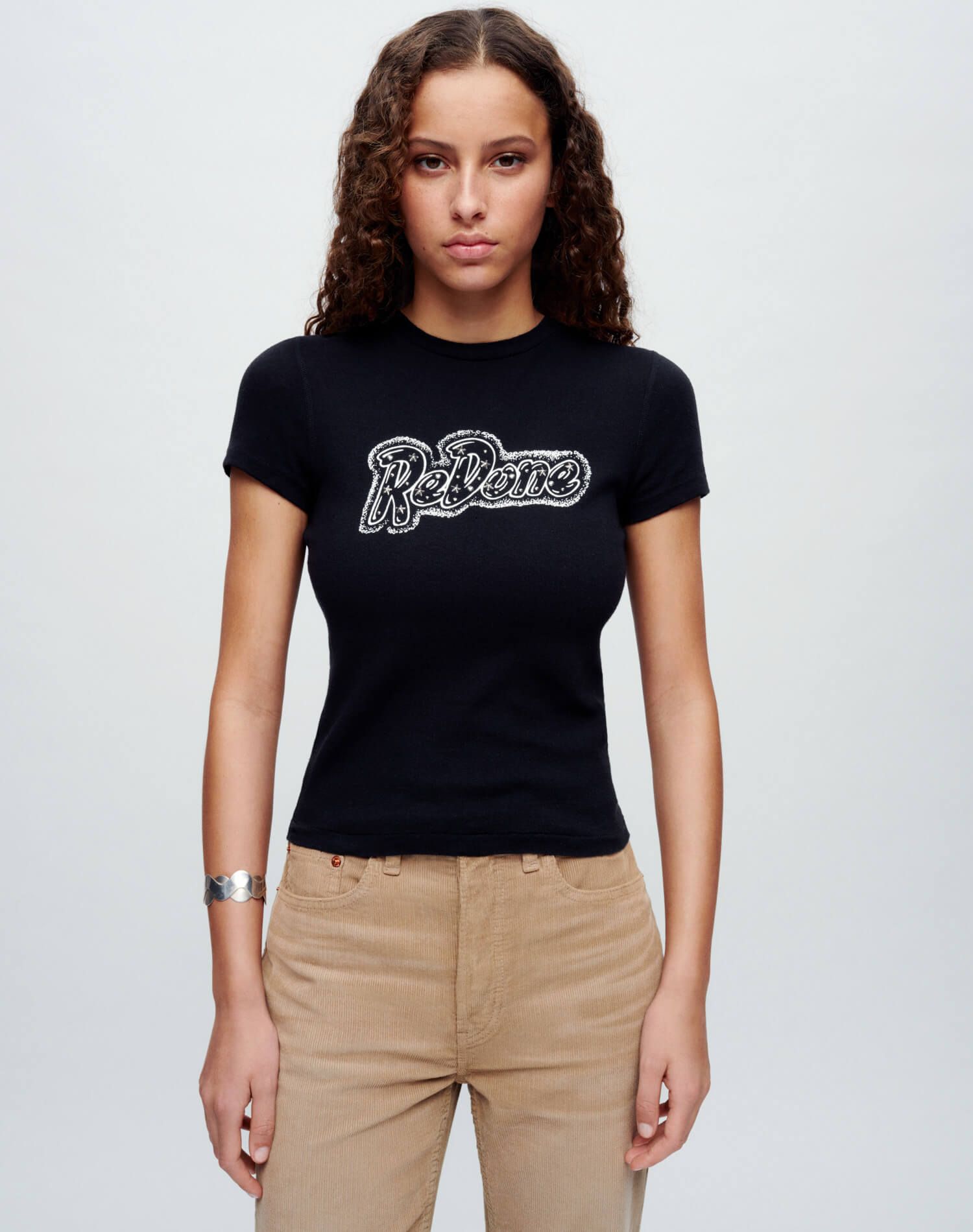 90s Baby Tee "RE/DONE" - Vintage Black sold by Re/Done product image thumbnail 2