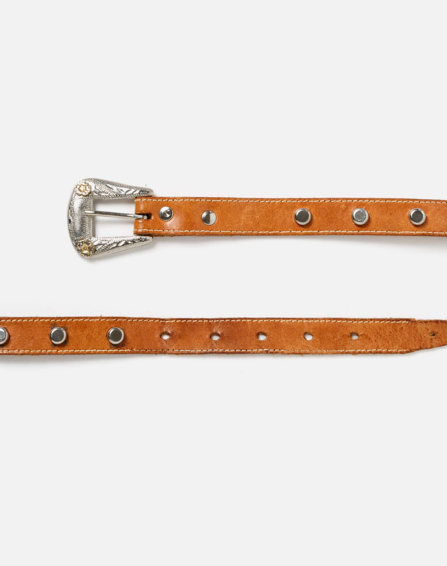 80s Skinny Studded Western Belt sold by Re/Done product image thumbnail 2