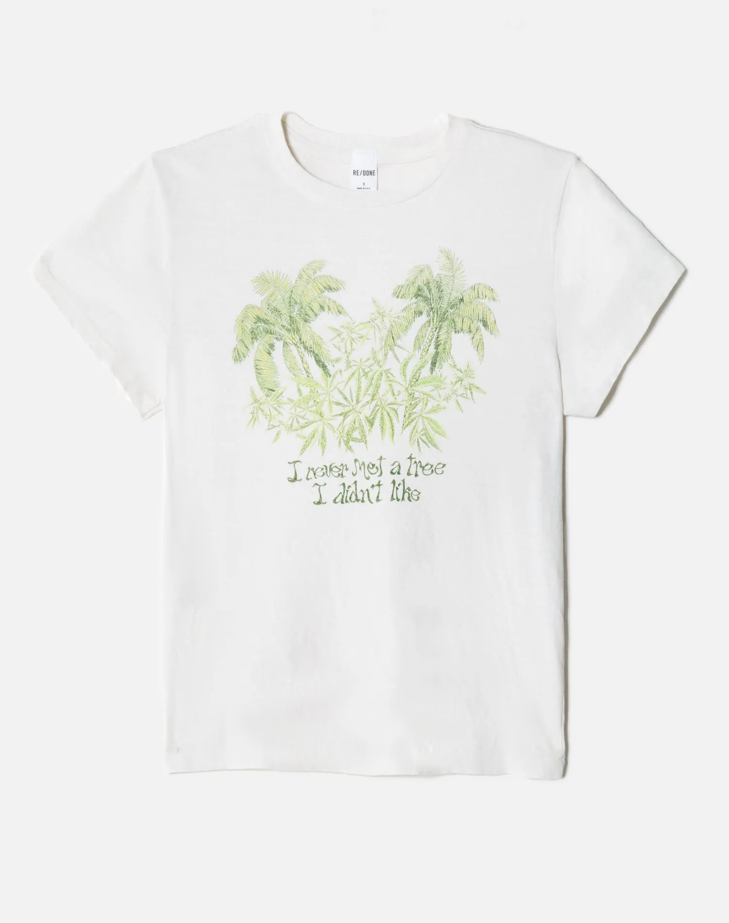 Classic "Tree I Didn't Like" Tees - Vintage White sold by Re/Done product image thumbnail 5