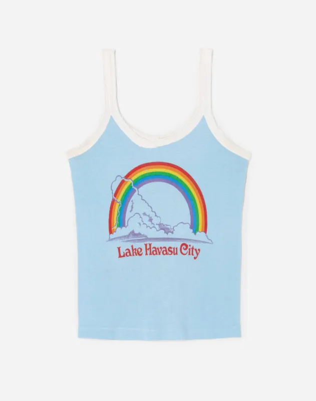 80s Lake Havasu Lace Trim Tank -#17 sold by Re/Done