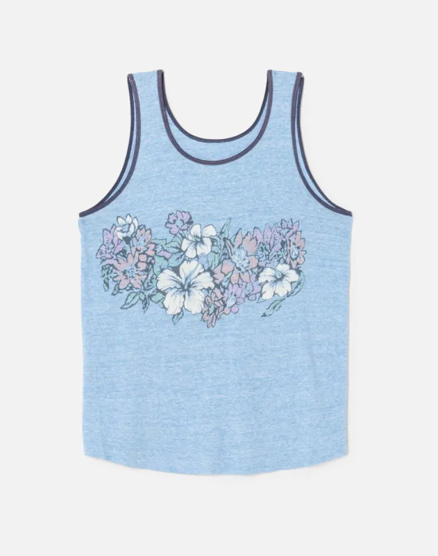 60s Graphic Ringer Tank -#9 sold by Re/Done