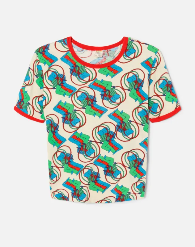 70s Psychedelic Ringer Tee -#6 sold by Re/Done