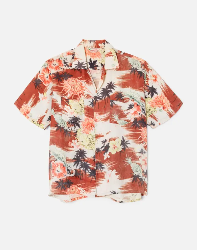 50s Brown Hawaiian Shirt -#3 sold by Re/Done