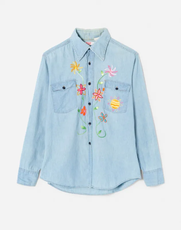 70s Levi's Orange Tab Embroidered Shirt - #84 sold by Re/Done