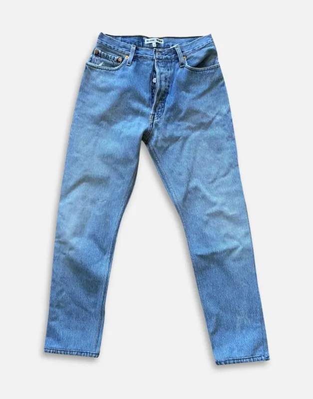 RE/DONE Levi’s High Rise Crop Indigo sold by Re/Done