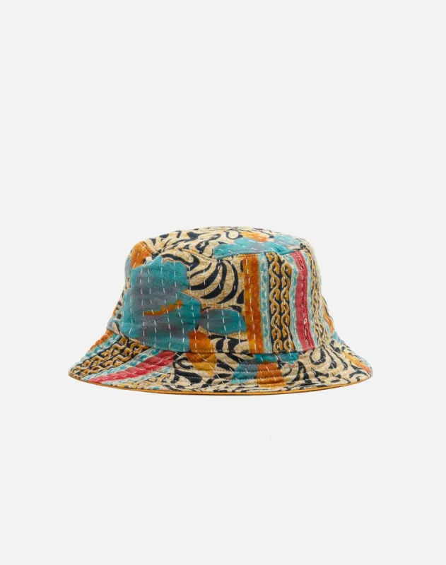 Upcycled Quilt Bucket Hat - #45 sold by Re/Done