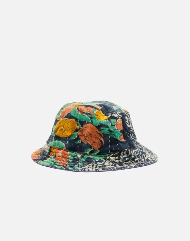 Upcycled Quilt Bucket Hat - #43 sold by Re/Done