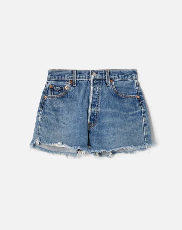 80s Levi's 501 Cutoff Shirts Raw Hem - #16 sold by Re/Done