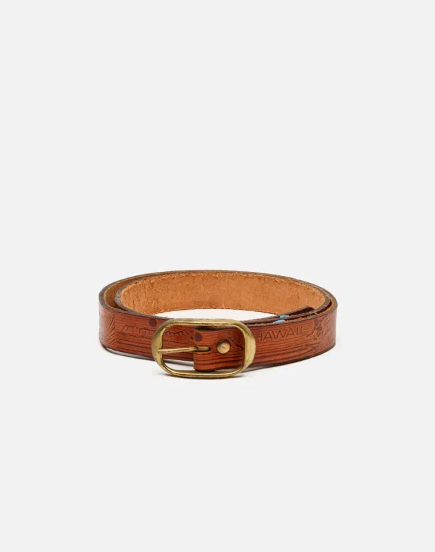 70s Hawaii Stamped Belt - #372 sold by Re/Done