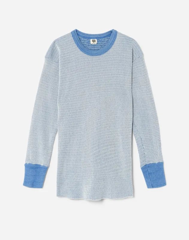 1970s Waffle Thermal Long Sleeve Tee - #136 sold by Re/Done