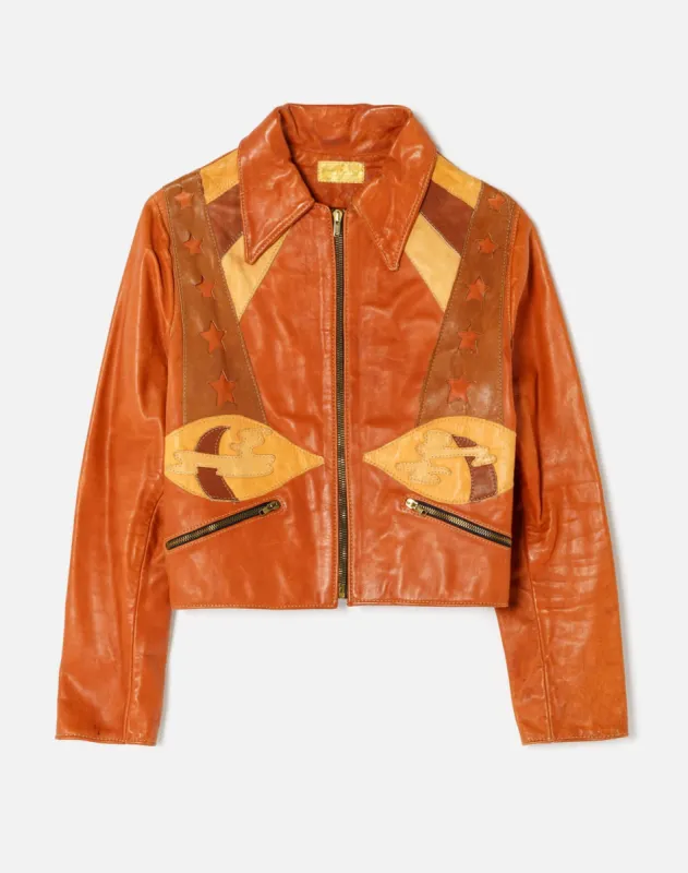 1960/70s Custom Made Leather Jacket - # 7 sold by Re/Done