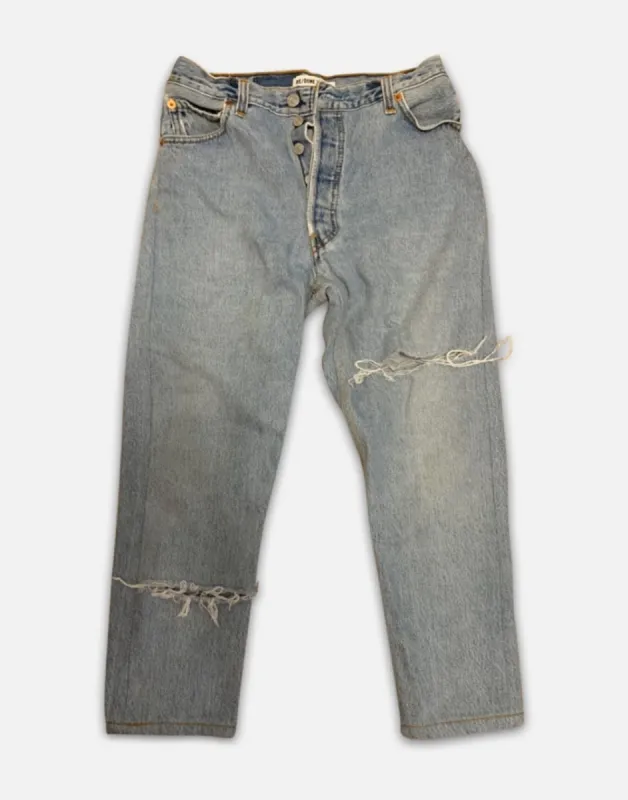 High Rise Ankle Crop Ripped sold by Re/Done