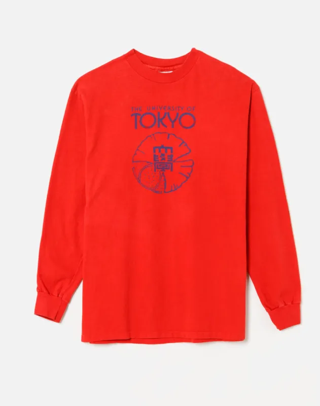 Vintage 1990s University Of Tokyo Long Sleeve Shirt - #7 made by Re/Done