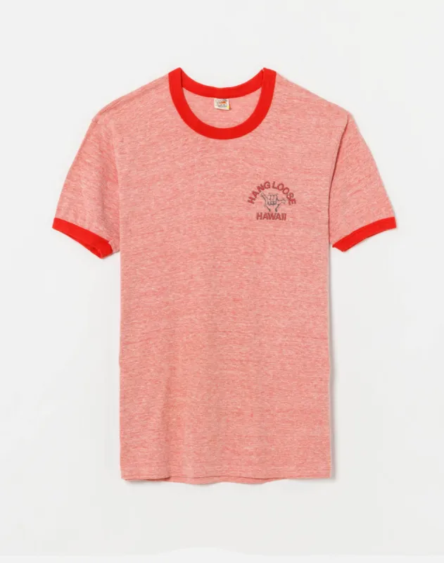 Vintage 1970s Hang Loose Hawaii Ringer Shirt - #9 made by Re/Done