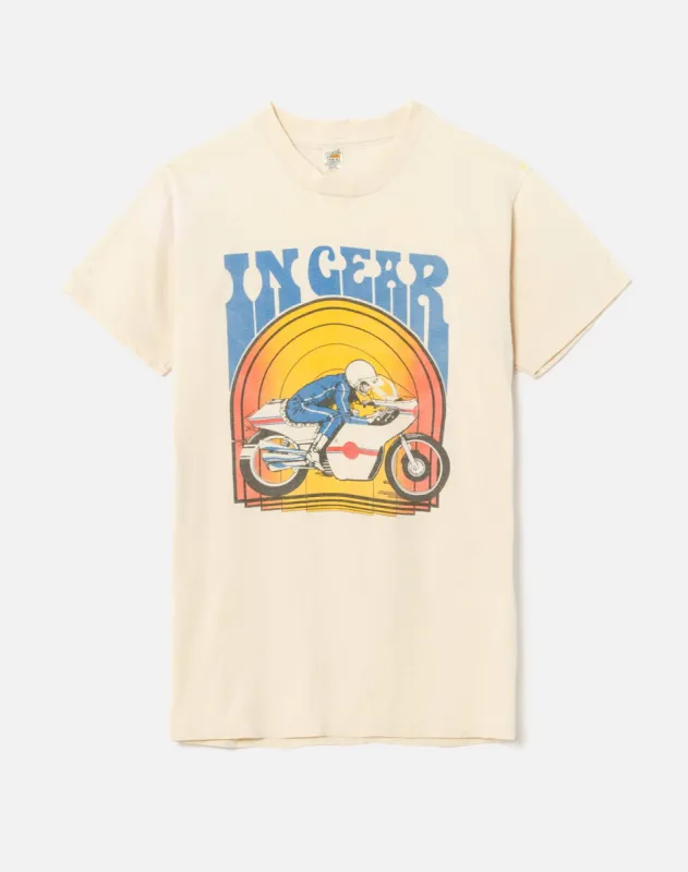 Vintage 1970s Cafe Racer "In Gear" Shirt - #1 sold by Re/Done