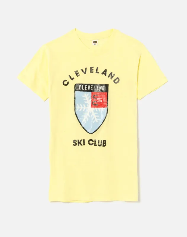 Vintage 1960s Cleveland Ski Club Shirt - #20 made by Re/Done