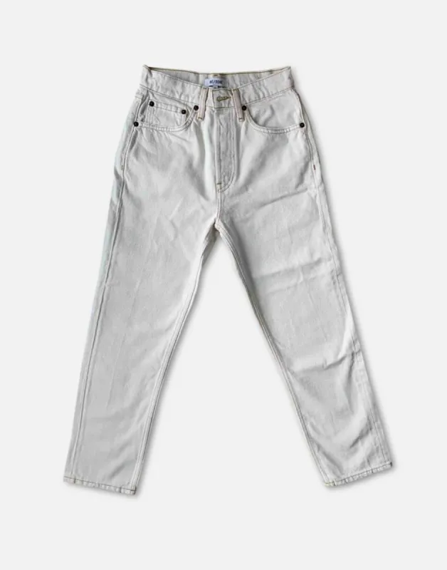 70s Stove Pipe in Vintage Worn White made by Re/Done