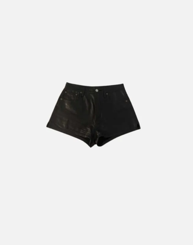 Leather Shorts sold by Re/Done