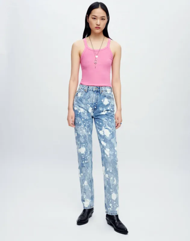 Hanes Ribbed Tank - Sakura sold by Re/Done