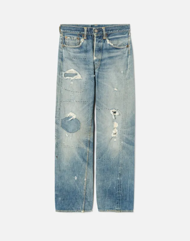 1950s Vintage Levi's 501 Redline Selvedge Patched Jean Size 23 - #138 sold by Re/Done