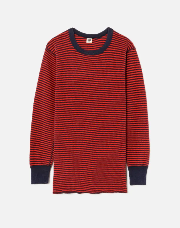 Vintage 1970s/1980s Striped Long Sleeve Thermal - #20 made by Re/Done