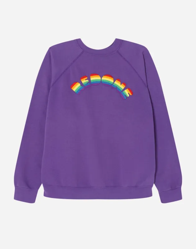 Upcycled "RE/DONE Arc" Sweatshirt - Purple sold by Re/Done