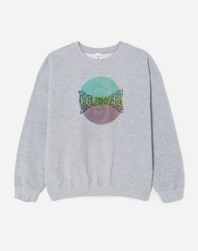 Upcycled "RE/DONE Spiral" Sweatshirt - Grey sold by Re/Done