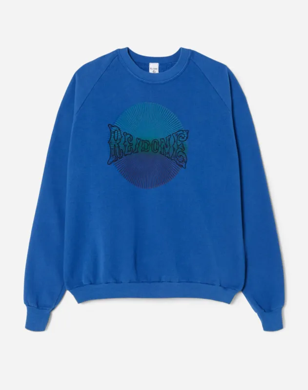 Upcycled "RE/DONE Spiral" Sweatshirt - Blue sold by Re/Done