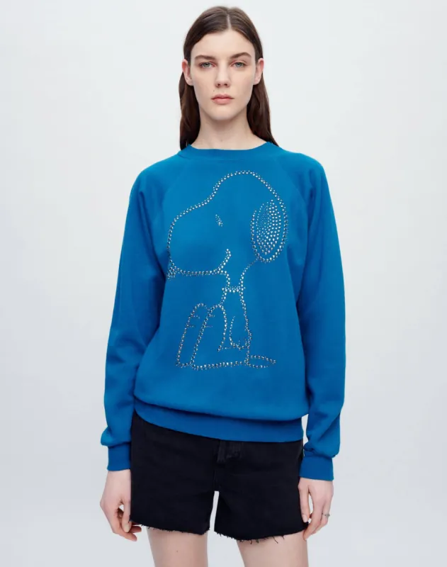 Upcycled "Snoopy Sparkle" Sweatshirt - Assorted sold by Re/Done