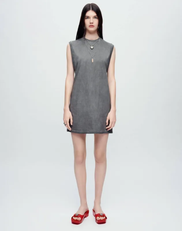 Hanes Muscle Tank Dress - Grey Haze made by Hanes