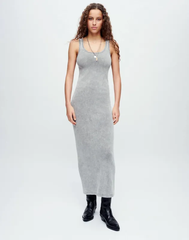 Long Tank Dress - LSD Grey sold by Re/Done