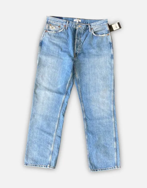 High Rise Loose - Worn Blue sold by Re/Done